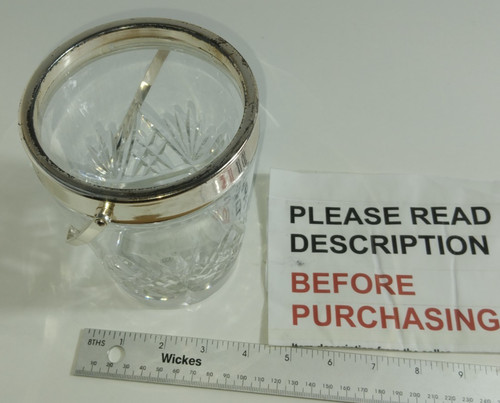Cut glass vintage ice bucket - ice,
