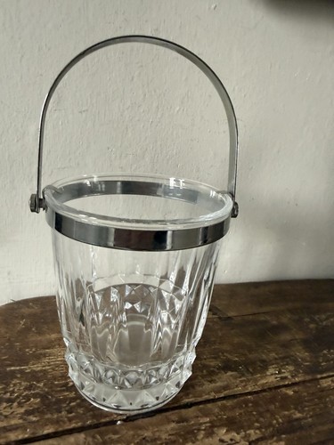 Vintage cut glass ice bucket - cut,