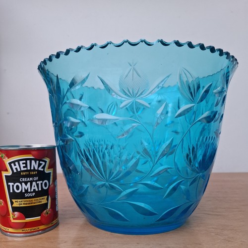 Vintage blue cut - blue, glass