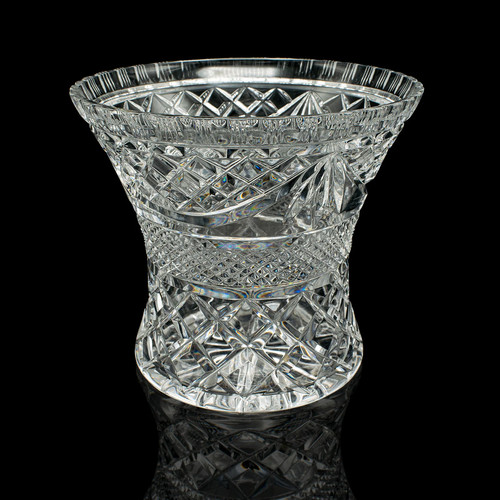 Vintage crystal ice bucket - vintage,