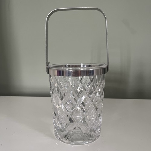Crystal cut glass ice - cut,
