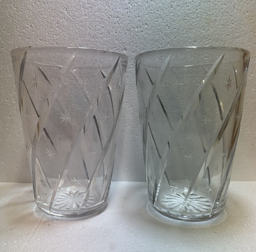 Crystal glass barrel vases ice - glass,