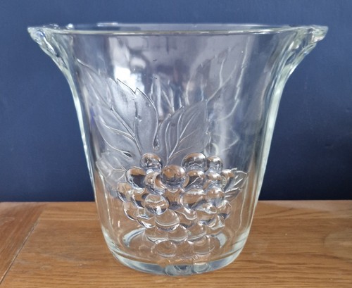 Clear glass ice bucket cm - glass,
