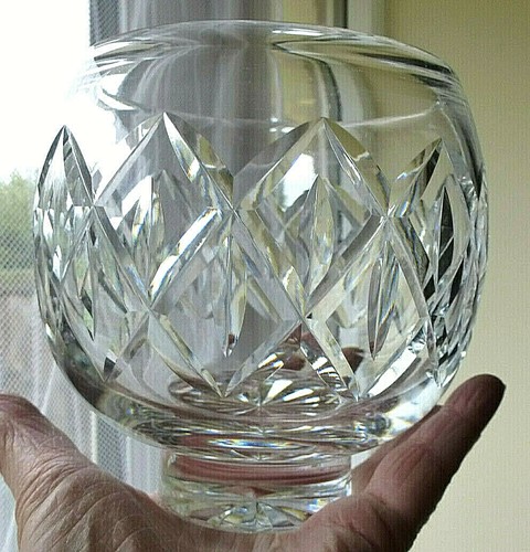 Cut glass dish - dish.ice, bucket