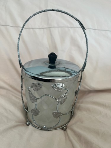 Ice bucket cut glass - ice,