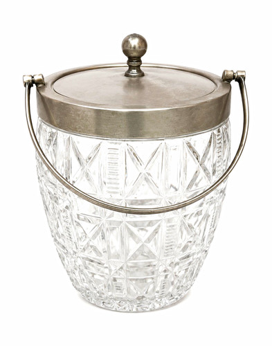 Vintage gero pewter cut glass - vintage,