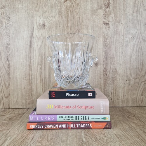 Vintage cut crystal ice bucket - crystal,