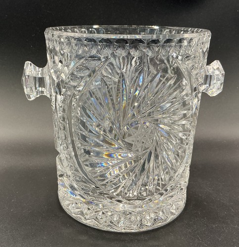 Vintage crystal cut - crystal, bucket