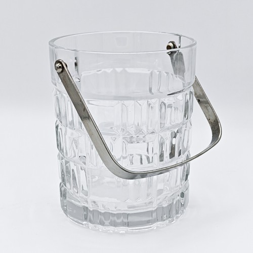 Vintage glass ice bucket - vintage,